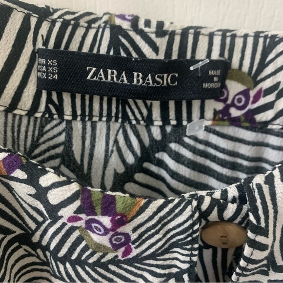 Zara Fun Jungle Animal Print Shorts Romper Women’s Medium - Picture 11 of 16